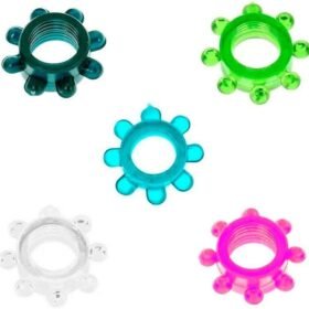 ANEL PENIANO MEGA STRECH EM SILICONE COLORIDO