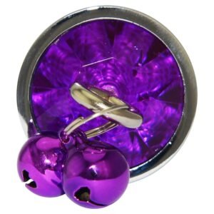 PLUG ANAL EM METAL CROMADO SINO ROXO TAMANHO P - Imagem 4