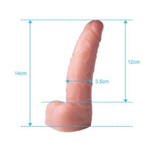 PRÓTESE REALÍSTICA COM ESCROTO 12 CM X 3,5CM - Imagem 2