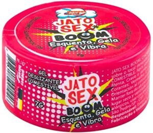 VIBRADOR EM GEL ESQUENTA ESFRIA E VIBRA JATO SEX