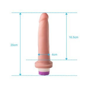 PRÓTESE COM VIBRO INTERNO 16,5 X 3,5CM - Imagem 2