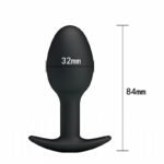 PLUG ANAL EM SILICONE 8,5 CM 3,2 CM - Imagem 3