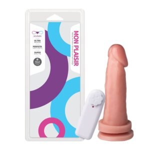 PRÓTESE VIBRADOR EXTERNO VENTOSA 17 X 4CM