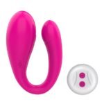 VIBRADOR FORMATO U ESTIMULAÇÃO PONTO G E CLÍTORIS PARA CASAL COM CONTROLE