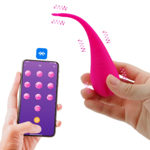 VIBRADOR VIA BLUETOOTH 10 NÍVEIS DE VIBRAÇÕES EM SILICONE RECARREGÁVEL