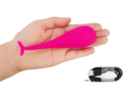 VIBRADOR VIA BLUETOOTH 10 NÍVEIS DE VIBRAÇÕES EM SILICONE RECARREGÁVEL AZUL - Imagem 10