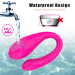 VIBRADOR FORMATO U ESTIMULAÇÃO PONTO G E CLÍTORIS PARA CASAL COM CONTROLE - Imagem 8