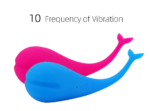 VIBRADOR VIA BLUETOOTH 10 NÍVEIS DE VIBRAÇÕES EM SILICONE RECARREGÁVEL AZUL - Imagem 3
