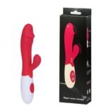 VIBRADOR PONTO G COM ESTIMULADOR CLITORIANO ROSA