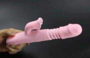 VIBRADOR COELHO COM 10 NÍVEIS DE VIBRAÇÃO VAI E VEM, 360º E AQUECIMENTO - Imagem 9