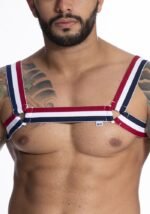 HARNESS EM ELÁSTICO TRICOLOR