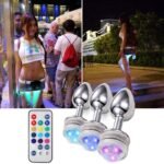 PLUG ANAL EM LED COM CONTROLE REMOTO
