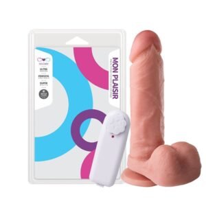PRÓTESE REALÍSTICA COM VIBRO E VENTOSA 19 X 4,5CM
