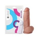 PRÓTESE COM VIBRADOR E VENTOSA 18 X 4,5CM