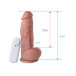 PRÓTESE COM VIBRADOR E VENTOSA 18 X 4,5CM - Imagem 2
