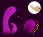 VIBRADOR PONTO G E CLÍTORIS COM MOVIMENTO DE DEDO ARTHUR - Imagem 2