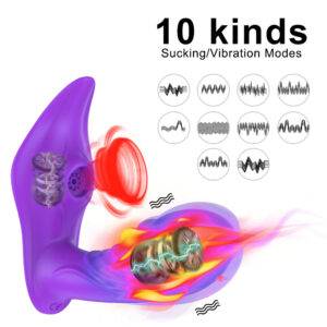 VIBRADOR COM SUGADOR E FUNÇÃO DE AQUECIMENTO - 10 NÍVEIS DE VELOCIDADES E CARREGAMENTO MAGNÉTICO - Imagem 7