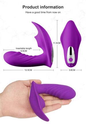VIBRADOR COM SUGADOR E FUNÇÃO DE AQUECIMENTO - 10 NÍVEIS DE VELOCIDADES E CARREGAMENTO MAGNÉTICO - Imagem 8
