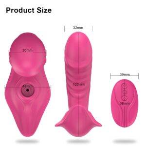 VIBRADOR COM SUGADOR E FUNÇÃO DE AQUECIMENTO - 10 NÍVEIS DE VELOCIDADES E CARREGAMENTO MAGNÉTICO - Imagem 5