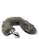 PLUG ANAL RAPOSA TAMANHO P GREY - Imagem 2