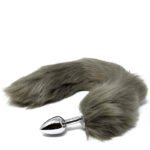 PLUG ANAL RAPOSA TAMANHO P GREY