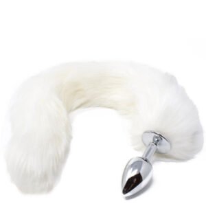 PLUG ANAL RAPOSA TAMANHO P BRANCO - Imagem 3