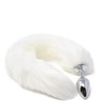 PLUG ANAL RAPOSA TAMANHO P BRANCO - Imagem 2