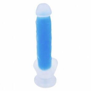 PRÓTESE COM VENTOSA FLORESCENTE EM SILICONE 25,4 X 4,6 CM - Imagem 2