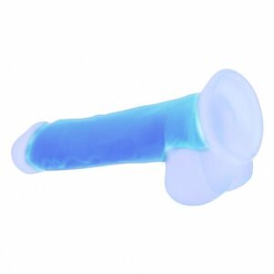 PRÓTESE COM VENTOSA FLORESCENTE EM SILICONE 25,4 X 4,6 CM - Imagem 3