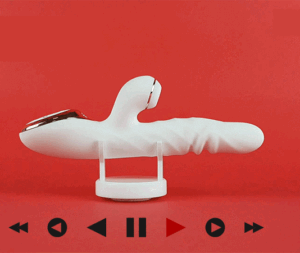 KISTOY A-KING MAX - VIBRADOR ROTATIVO COM FUNÇÃO VAI E VEM E SUGADOR CLITORIANO - VISOR LCD