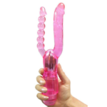 VIBRADOR EM SILICONE DUPLO