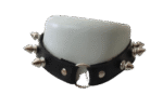 GARGANTILHA EM COURO CHOCKER PUNK GÓTICO