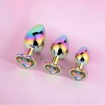 PLUG ANAL CORAÇÃO COLORIDO DIVERSAS CORES E TAMANHOS