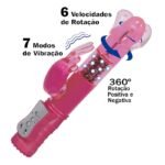 VIBRATOR RABBIT LISO ROTATIVO RECARREGÁVEL 360º - Imagem 3
