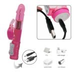 VIBRATOR RABBIT LISO ROTATIVO RECARREGÁVEL 360º - Imagem 4