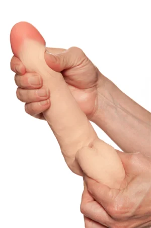 PRÓTESE REALÍSTICA JOHN COM VIBRO 15CM X 4CM UPPER TOYS