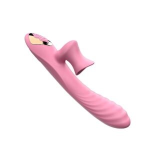 VIBRADOR PONTO G E ESTIMULADOR CLÍTORIS GIRATÓRIO COM AQUECIMENTO - Imagem 4