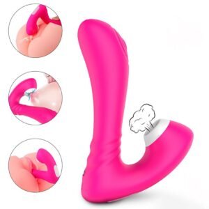 VIBRADOR PONTO G E SUGADOR DE CLÍTORIS GRAY
