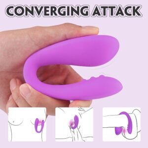 VIBRADOR DE CASAL FLEXIVEL CLARE RECARREGÁVEL - Imagem 4