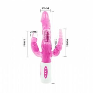 VIBRADOR ROTATIVO TRIPLO PRAZER - Imagem 4