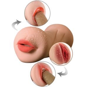 MASTURBADOR MASCULINO PASSION LADY BOCA E VAGINA - Imagem 6