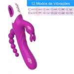 VIBRADOR PONTO G E RABBIT COM PLUG - Imagem 6