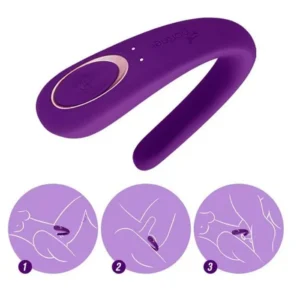 SATISFYER DOUBLE CLASSIC CLÍTORIS PONTO G E VIBRADOR - Imagem 2