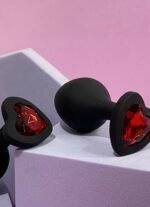 PLUG ANAL CORAÇÃO EM SILICONE