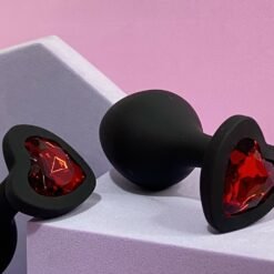 PLUG ANAL CORAÇÃO EM SILICONE