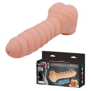 MASTURBADOR E CAPA ÂNUS MASCULINO COM VIBRO CRAZY BULL