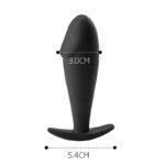 PLUG ANAL EM SILICONE COM GLANDE - Imagem 3