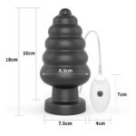 PLUG ANAL COM VIBRO 18,0 x 8,3 CM - Imagem 6