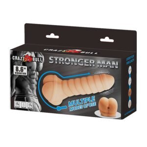 MASTURBADOR E CAPA ÂNUS MASCULINO COM VIBRO CRAZY BULL - Imagem 4