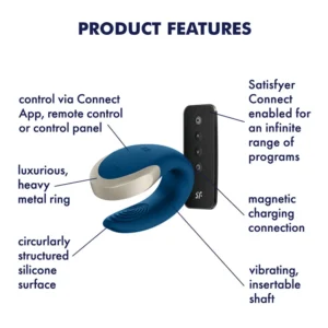 SATISFYER VIBRADOR PARA CASAL DOUBLE LOVE APP - Imagem 3
